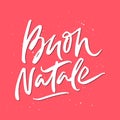 Buon Natale Christmas Lettering Royalty Free Stock Photo