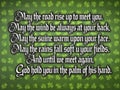 Calligraphy-style Irish blessings quote for St. Patrick\'s Day Royalty Free Stock Photo