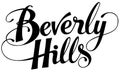 Beverly Hills - custom calligraphy text Royalty Free Stock Photo