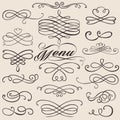 Calligraphy vintage elements Royalty Free Stock Photo