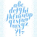 Calligraphy winter font