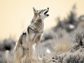 Calling Coyote Royalty Free Stock Photo