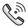 Calling, customer service Vector Icon which can easily modify Royalty Free Stock Photo