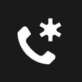 Calling emergency dark mode glyph ui icon