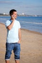 Calling home Royalty Free Stock Photo