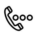 Calling icon or logo isolated sign symbol vector illustration Royalty Free Stock Photo