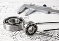 Callipers with bearing Royalty Free Stock Photo