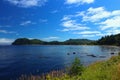 Clallam Bay on the Coast of Juan de Fuca Strait, Olympic Peninsula, Washington State, USA Royalty Free Stock Photo