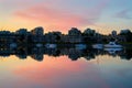 Calm Anchorage Summer Dawn Vancouver Royalty Free Stock Photo