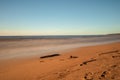 Calm Baltic sea background in golden hour Royalty Free Stock Photo