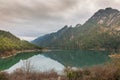 Calm bay of the Llosa del Cavall reservoir lake