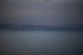 Calm beautiful surface of the Kinneret lake, Israel