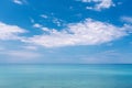 Calm blue sea and sky. Relaxation, serenity and relaxation concept Royalty Free Stock Photo