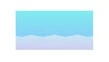 Calm Blue Water Surface, Minimalist Ocean Pool Icon, vector design Generative AI Royalty Free Stock Photo