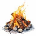 Calm Campfire: A Lossless Flickering of Warmth and Rustic Charm