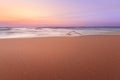 Calm dawn on a wild beach