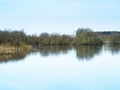 Calm day at Wheldrake Ings Nature Reserve, North Yorkshire, England