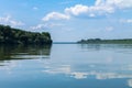 Calm Dunav river near Belgrade.