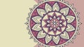 Calm Earth-Toned Mandala with Organic Patterns, vector design Generative AI Royalty Free Stock Photo