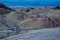 Is calm evening view to the Zabriskie Point