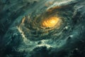The calm eye of a storm Royalty Free Stock Photo