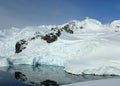 Calm glacier bay in antarctica Royalty Free Stock Photo