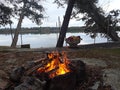 Calm Lake Campfire