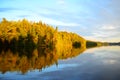 Calm lake at dusk Royalty Free Stock Photo