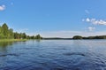 A calm lake in northern Sweden