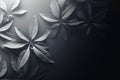 Calm leaf pattern, monochromatic gray texture, soft morning light Royalty Free Stock Photo