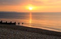 Calm low tide sunset Royalty Free Stock Photo