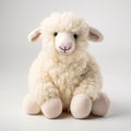 Calm And Meditative Stuffed Sheep - Authentic Ivory Design