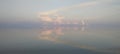 Calm Mirror sky of Ranai Sea Royalty Free Stock Photo
