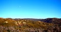 A Calm Moon over the Mountains Royalty Free Stock Photo