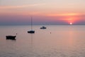 Calm morning at baltic coast near Gdynia, Poland