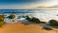 Calm morning scenery at the beach Royalty Free Stock Photo