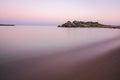 Calm morning sea surface. Long Exposure.