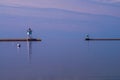 Calm morning waters, grand marais lighthouse