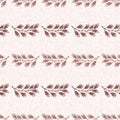 Calm newborn minimal floral seamless pattern. Gender neutral baby nursery decor background. Scandi style sketch