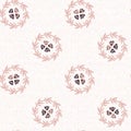 Calm newborn minimal floral seamless pattern. Gender neutral baby nursery decor background. Scandi style sketch