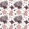 Calm newborn minimal seamless butterfly pattern. Gender neutral baby nursery decor background. Scandi style sketch