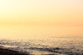 Calm ocean in beautiful warm sunset colors Royalty Free Stock Photo