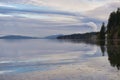 Calm ocean view from the Ladysmith bay in Vancouver Island, Canada Royalty Free Stock Photo