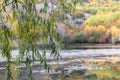 Calm and peaceful autumn landscapes from karagol lake in Ankara Turkey