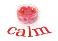 Calm pink candle