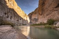 Calm Rio Grande River in Big Bend National park Royalty Free Stock Photo