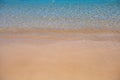 Calm sea beach background. Summer tropical beach with sand. Ocean water. Natural seascape. Royalty Free Stock Photo