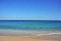 Calm sea and beach, relaxing vacation background Royalty Free Stock Photo
