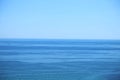 Calm sea and blue clear sky Royalty Free Stock Photo