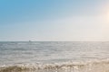 Calm Sea and Blue Sky Background.